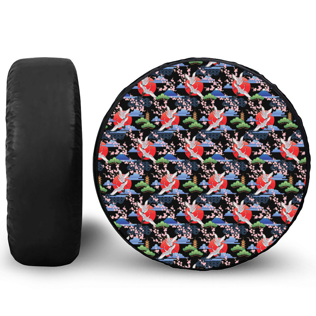 Japanese Traditional Pattern Print Tire Cover