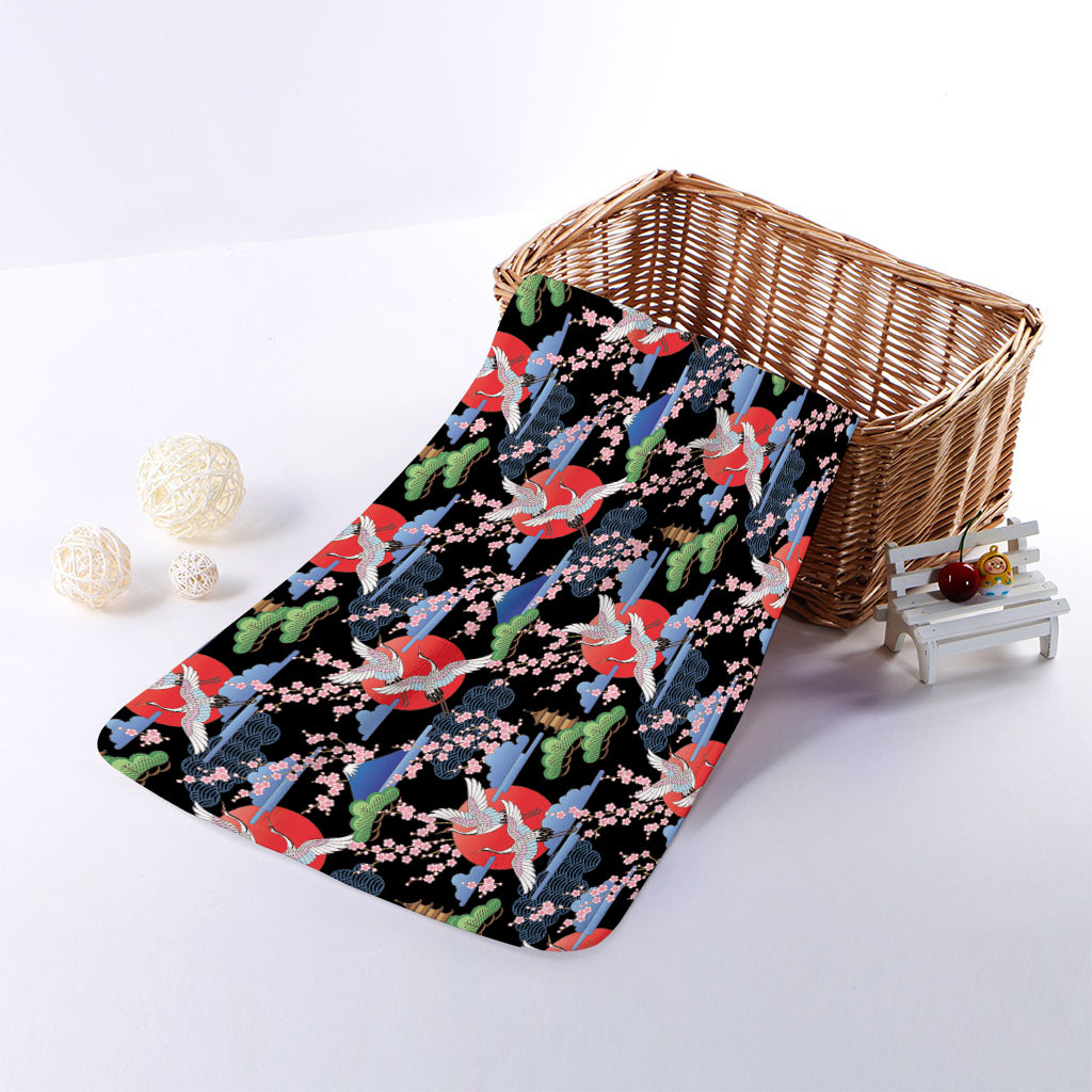 Japanese Traditional Pattern Print Towel