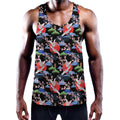 Japanese Traditional Pattern Print Men's Workout Tank Top