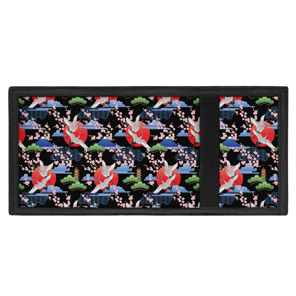 Japanese Traditional Pattern Print Trifold Wallet