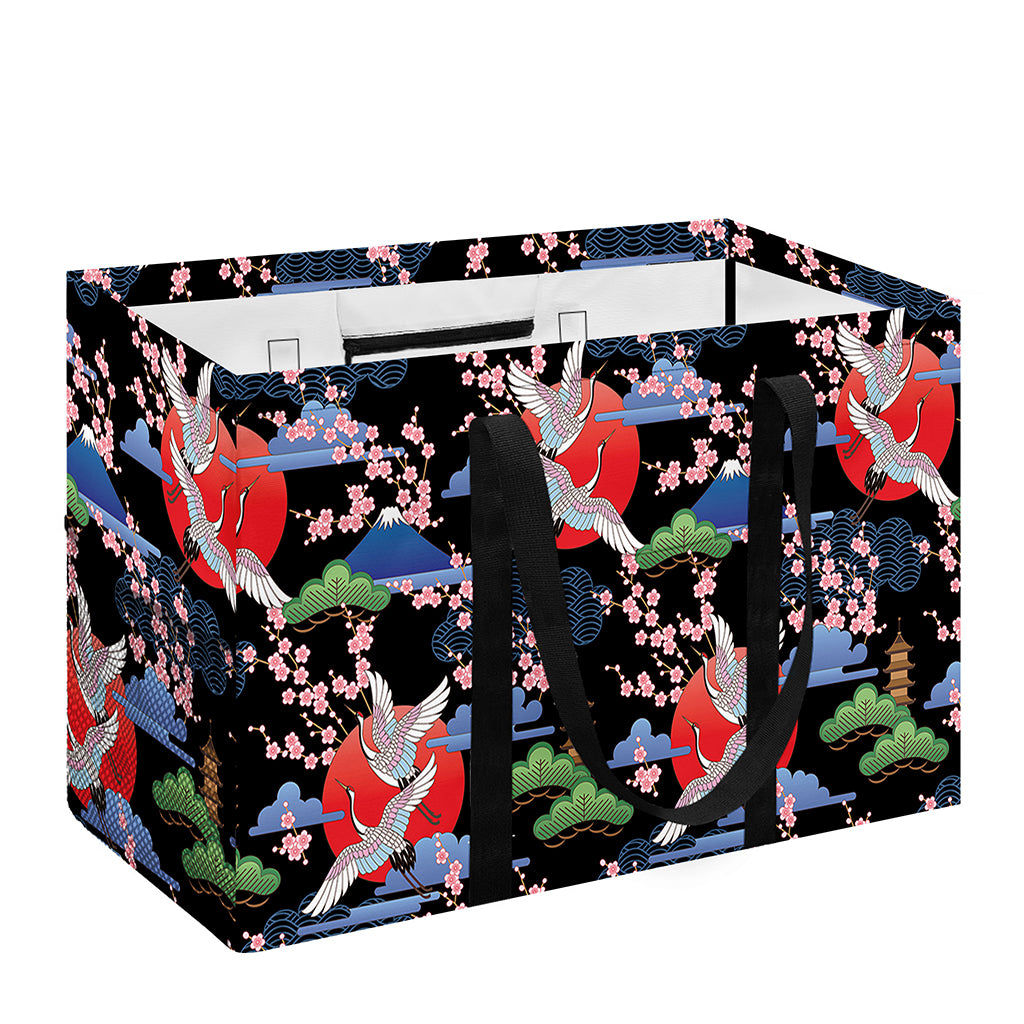 Japanese Traditional Pattern Print Utility Tote Bag