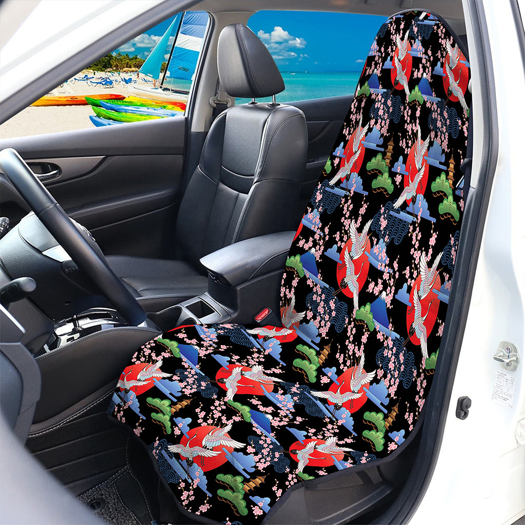 Japanese Traditional Pattern Print Waterproof Car Seat Cover
