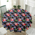 Japanese Traditional Pattern Print Waterproof Round Tablecloth