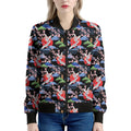 Japanese Traditional Pattern Print Women's Bomber Jacket