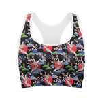 Japanese Traditional Pattern Print Women's Sports Bra
