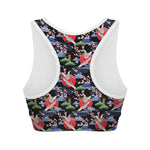 Japanese Traditional Pattern Print Women's Sports Bra