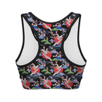 Japanese Traditional Pattern Print Women's Sports Bra