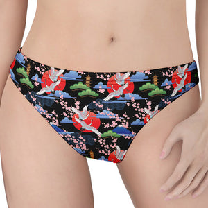 Japanese Traditional Pattern Print Women's Thong