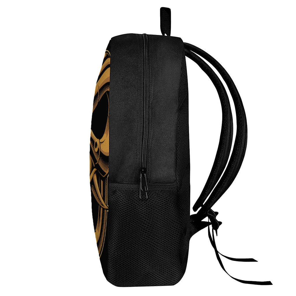 Japanese Warrior Mask Print 17 Inch Backpack