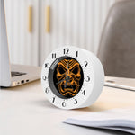 Japanese Warrior Mask Print Alarm Clock