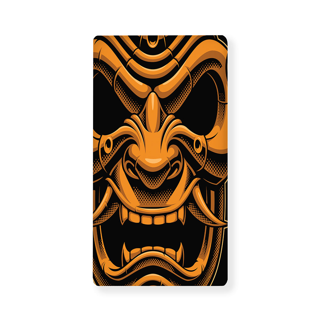 Japanese Warrior Mask Print Baby Crib Sheet