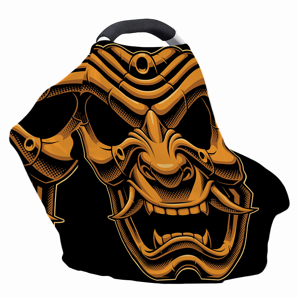 Japanese Warrior Mask Print Baby Seat Cover