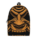 Japanese Warrior Mask Print Backpack