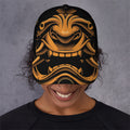 Japanese Warrior Mask Print Baseball Cap