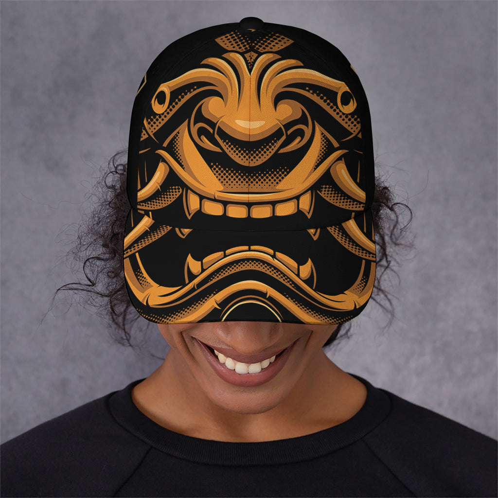 Japanese Warrior Mask Print Baseball Cap