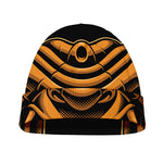 Japanese Warrior Mask Print Beanie