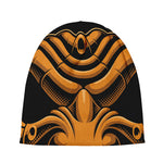 Japanese Warrior Mask Print Beanie