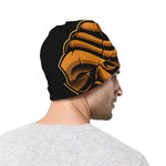 Japanese Warrior Mask Print Beanie