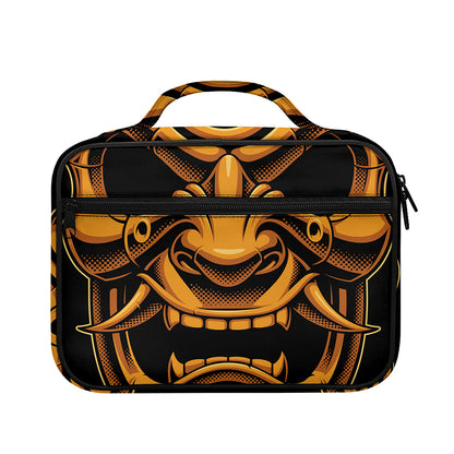 Japanese Warrior Mask Print Briefcase Bible Bag
