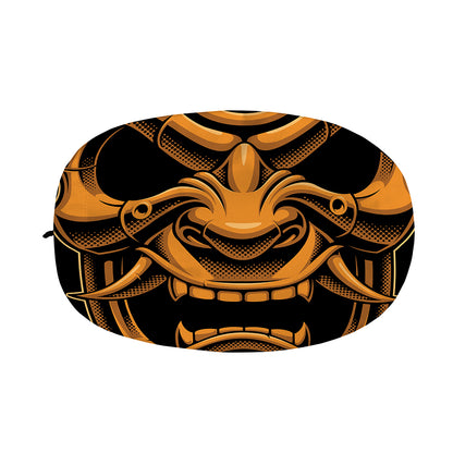 Japanese Warrior Mask Print Car Side Mirror Covers