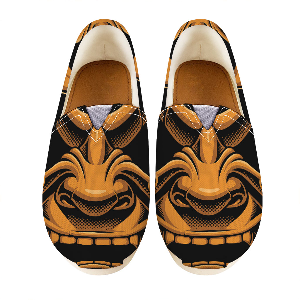 Japanese Warrior Mask Print Casual Shoes