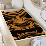 Japanese Warrior Mask Print Changing Pad Cover