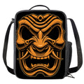 Japanese Warrior Mask Print Crossbody Lunch Bag