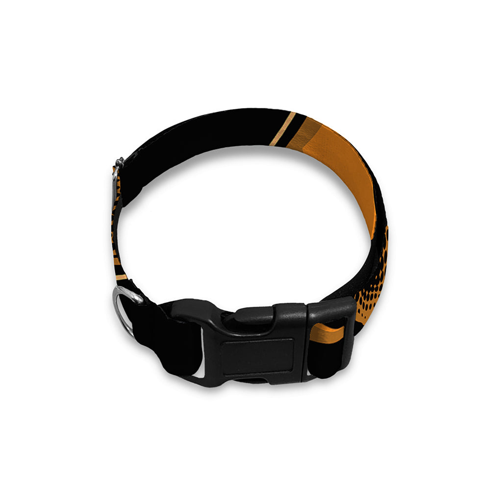 Japanese Warrior Mask Print Dog Collar