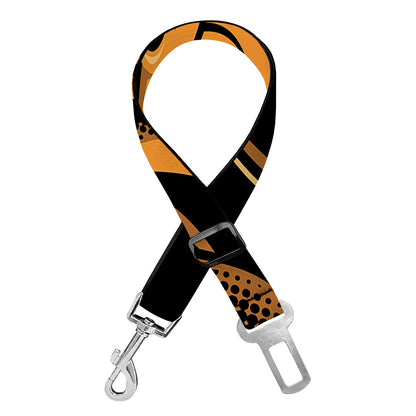 Japanese Warrior Mask Print Dog Seat Belt