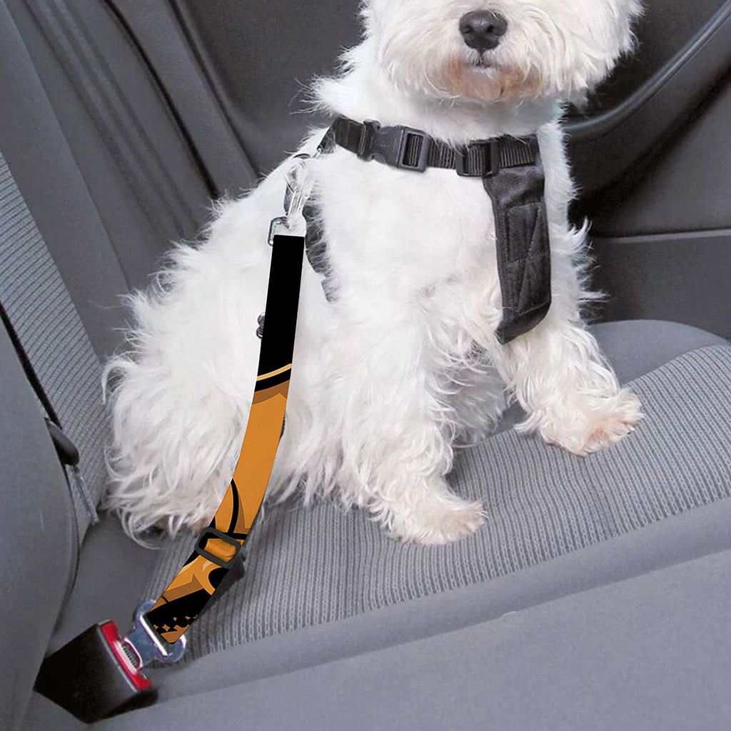 Japanese Warrior Mask Print Dog Seat Belt