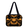 Japanese Warrior Mask Print Double Strap Bible Bag