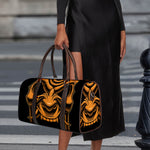 Japanese Warrior Mask Print Duffle Bag