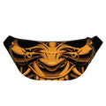 Japanese Warrior Mask Print Fanny Pack