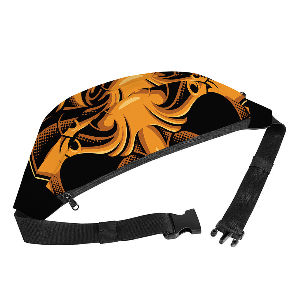 Japanese Warrior Mask Print Fanny Pack