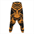 Japanese Warrior Mask Print Hammer Pants