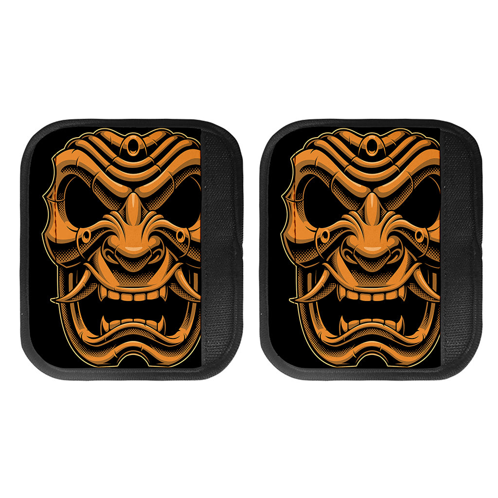 Japanese Warrior Mask Print Handle Covers