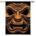 Japanese Warrior Mask Print House Flag