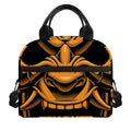 Japanese Warrior Mask Print Insulated Lunch Bag