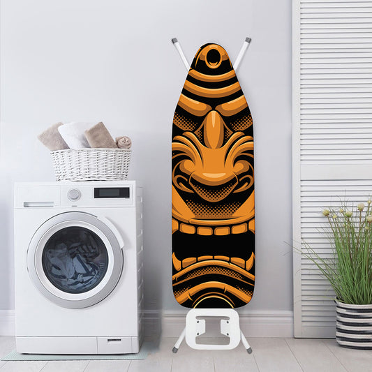 Japanese Warrior Mask Print Ironing Board Cover