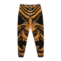Japanese Warrior Mask Print Jogger Pants