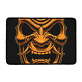 Japanese Warrior Mask Print Kitchen Mat