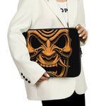 Japanese Warrior Mask Print Laptop Sleeve