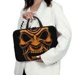 Japanese Warrior Mask Print Laptop Sleeve With Handle