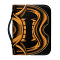 Japanese Warrior Mask Print Leather Bible Cover