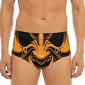 Japanese Warrior Mask Print Men's Triangle Swim Briefs