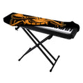 Japanese Warrior Mask Print Piano Keyboard Cover