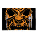 Japanese Warrior Mask Print Placemat