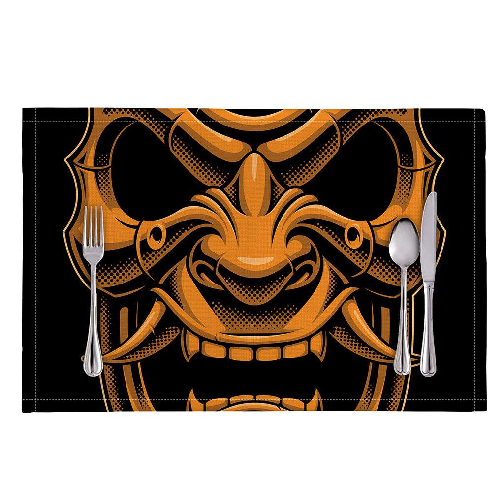 Japanese Warrior Mask Print Placemat