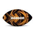 Japanese Warrior Mask Print Rugby Ball
