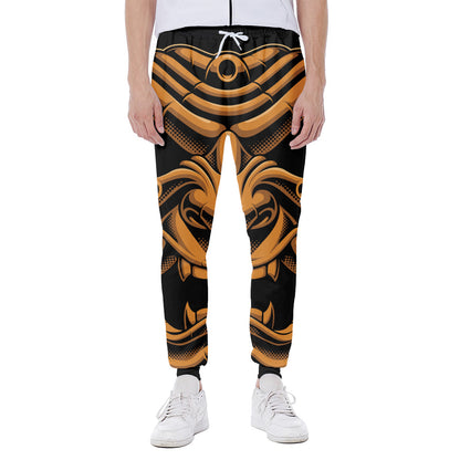 Japanese Warrior Mask Print Scuba Joggers